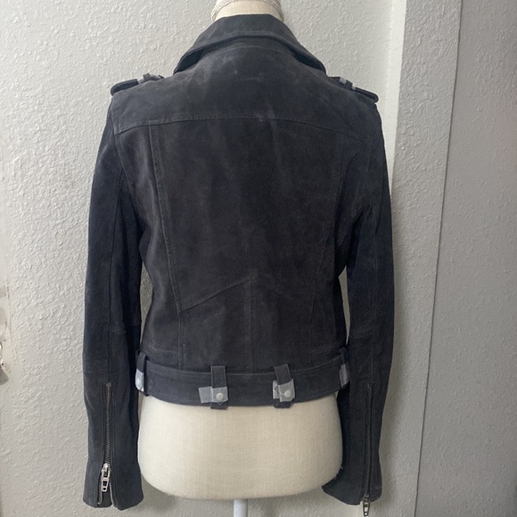 BLANKNYC Charcoal Morning Suede Moto Jacket - Picture 5 of 16